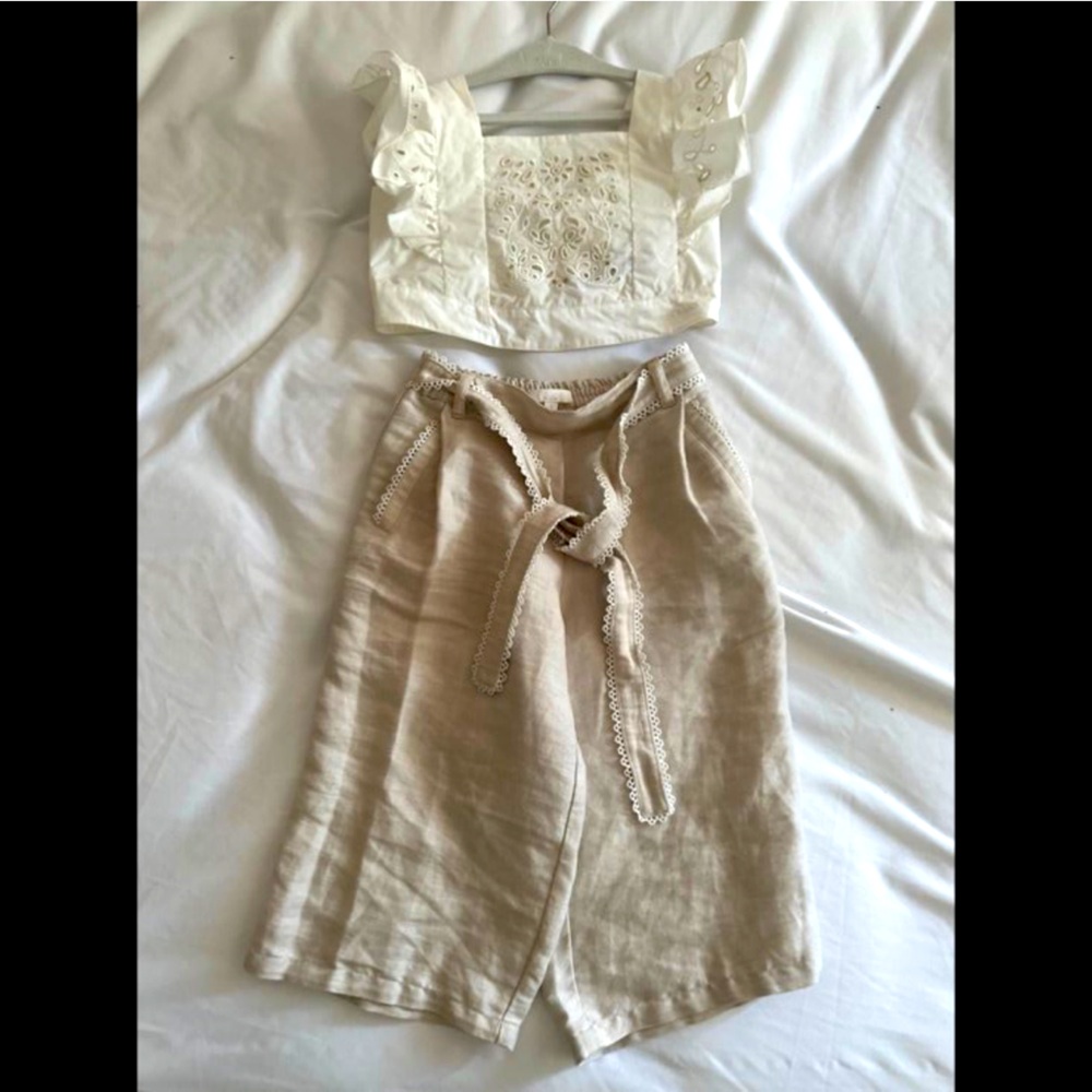 Chloe designer outfit white 4t